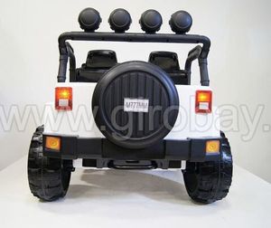 Детский электромобиль River Toys JEEP M777MM белый фото №5