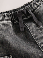 Шорты джинсовые карго для мальчика Next AG7-273, Темно-серый