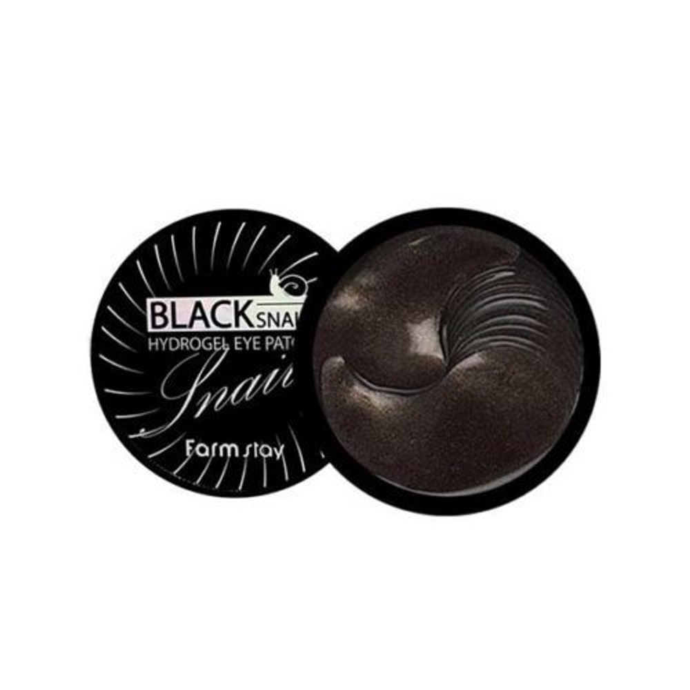 Farm Stay Black Snail Hydrogel Eye Patch гидрогелевые патчи для глаз с муцином черной улитки