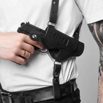 Кобура оперативная ПМ с запасным магазином, черная