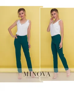 Брюки 1089-темно-зеленый Minova