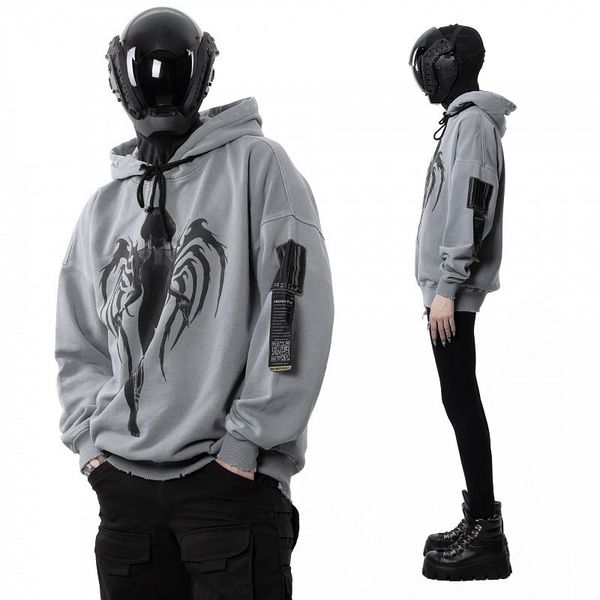 Худи «Grime» Garment-Dyed Distressed Hoodie - фото 2