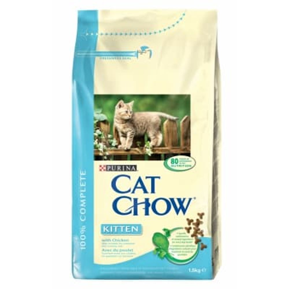 Сухой корм Cat Chow® для котят с высоким содержанием домашней птицы, Пакет 15 кг