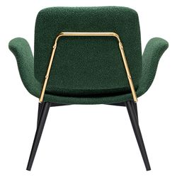 Лаунж-кресло Hilde, букле, темно-зеленое