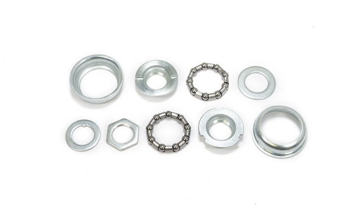 Каретка SF-BB16 для односост. шат., 9 детал., (подш. 5/16"х9-2шт, чаш. 51,5мм-2шт; кон. лев. 7/8"х24T-LH, пр. 15/16"х24T, шайба-2шт, гайка)