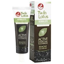 Зубная паста Twin Lotus Active Charcoal c углем 50 гр