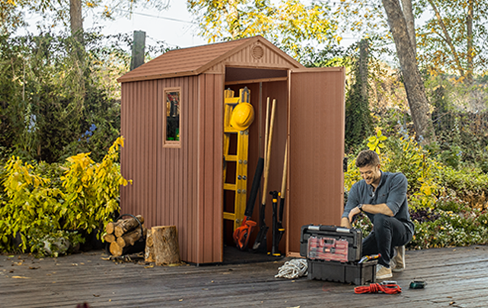 Пластиковый сарай Keter Darwin 4x6 brown