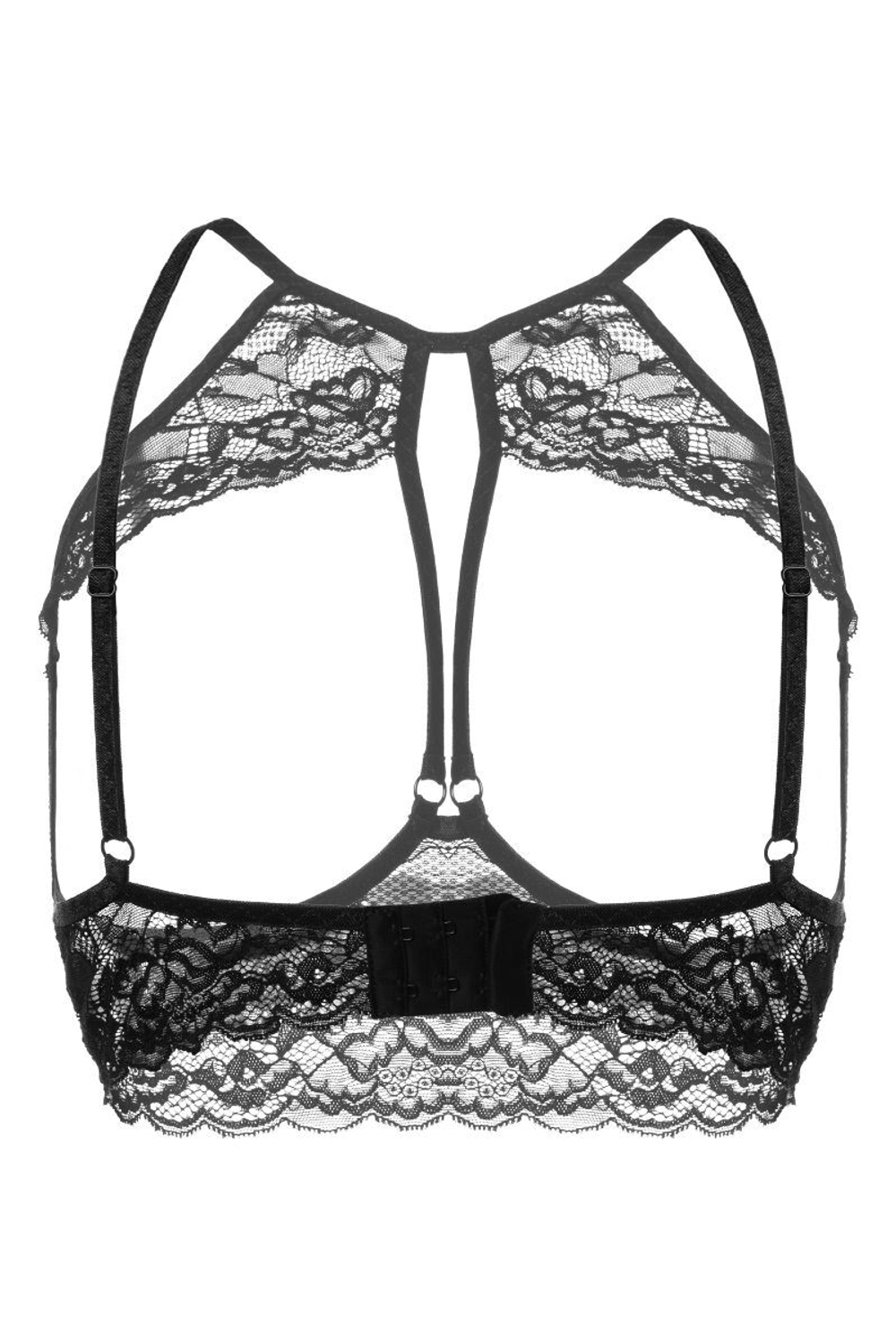 Эротический бралетт Sandra с открытой грудью (Размер: 42-44) (Цвет: черный)