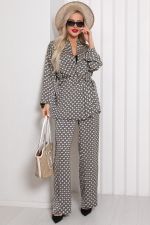 Костюм брючный Армани  (черно-бежевый) К11-84/6 Nikol