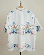 Рубашка Soeurs Полностью Расшитая Цветами белая