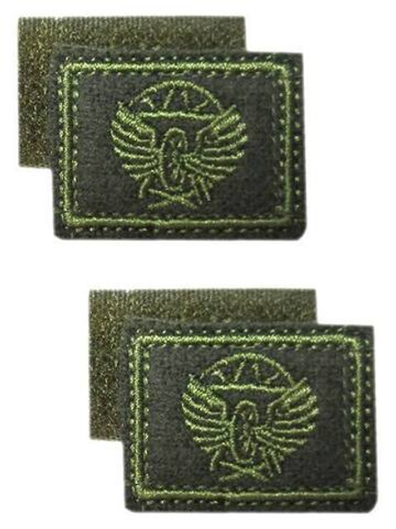 Нашивка петличная на липучке ЖДВ полевая