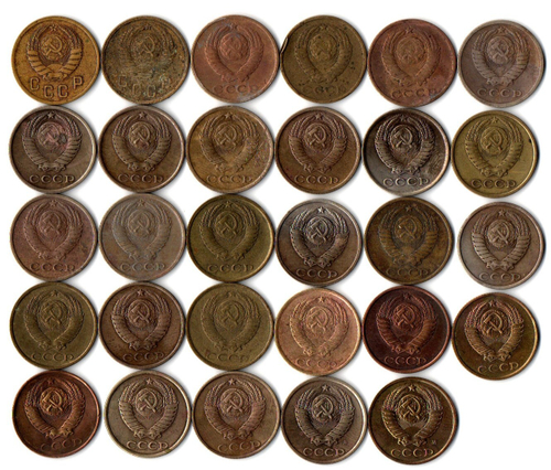 Набор 2 копейки СССР (29 шт без повторов) 1938, 57, 61-63, 68-76, 78-91 м,л
