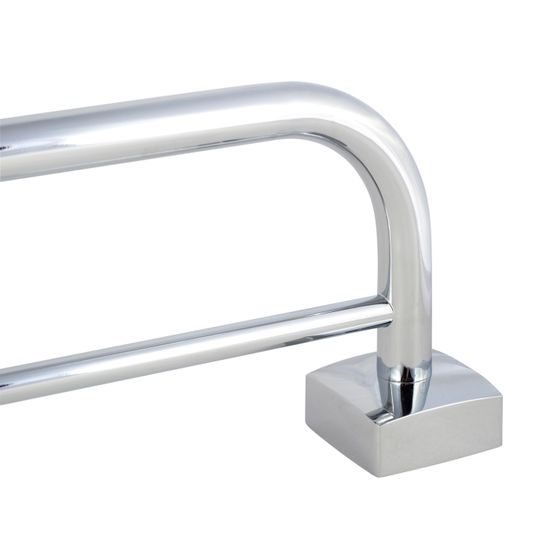 Держатель полотенец двойной Besser BS 8800A (62,5х11х4,5 см) из нержавеющей хромированной стали