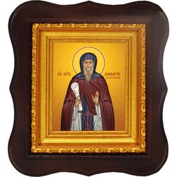 Макарий Высокоезерский преподобный. Икона на холсте.