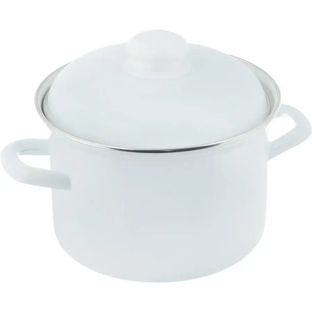 Кастрюля эмалированная 3,0л без рисунка 26-452