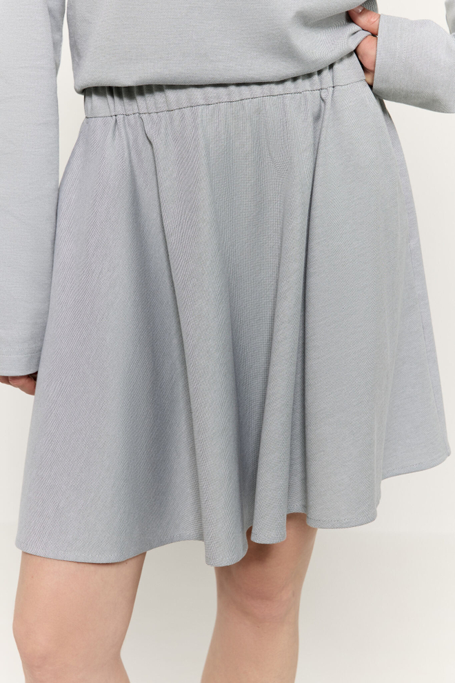 Юбка мини расклешенная