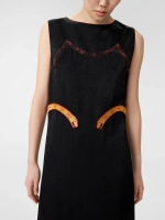 Платье с вышивкой и открытой спиной OLA OLA