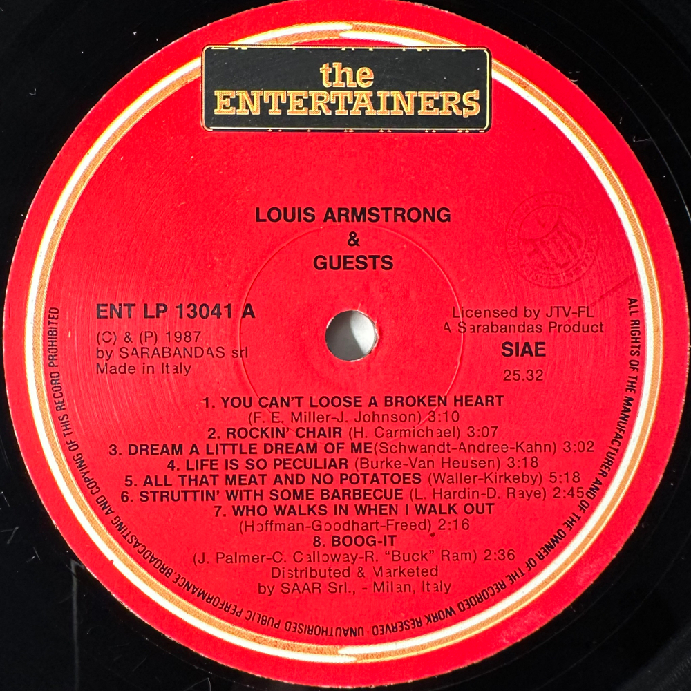 Louis Armstrong ‎– Louis Armstrong & Guests (Италия 1987г.)