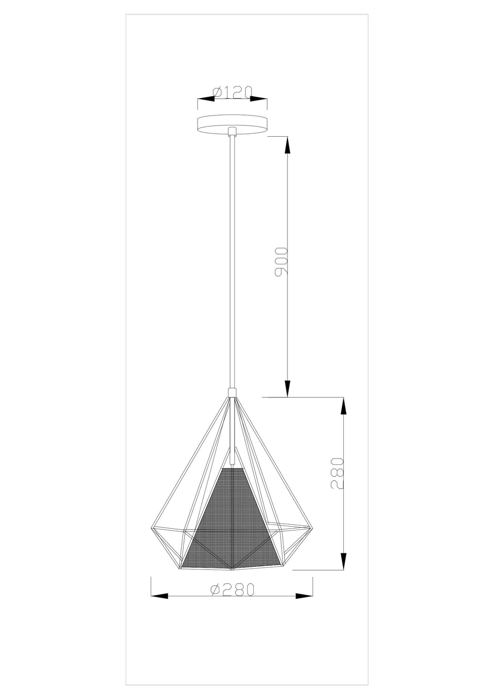 Подвесной светильник Moderli V1631-1P Lia