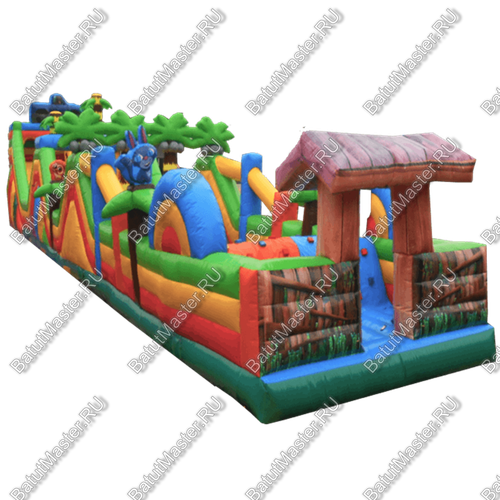 Надувная полоса препятствий "Джунгли"
