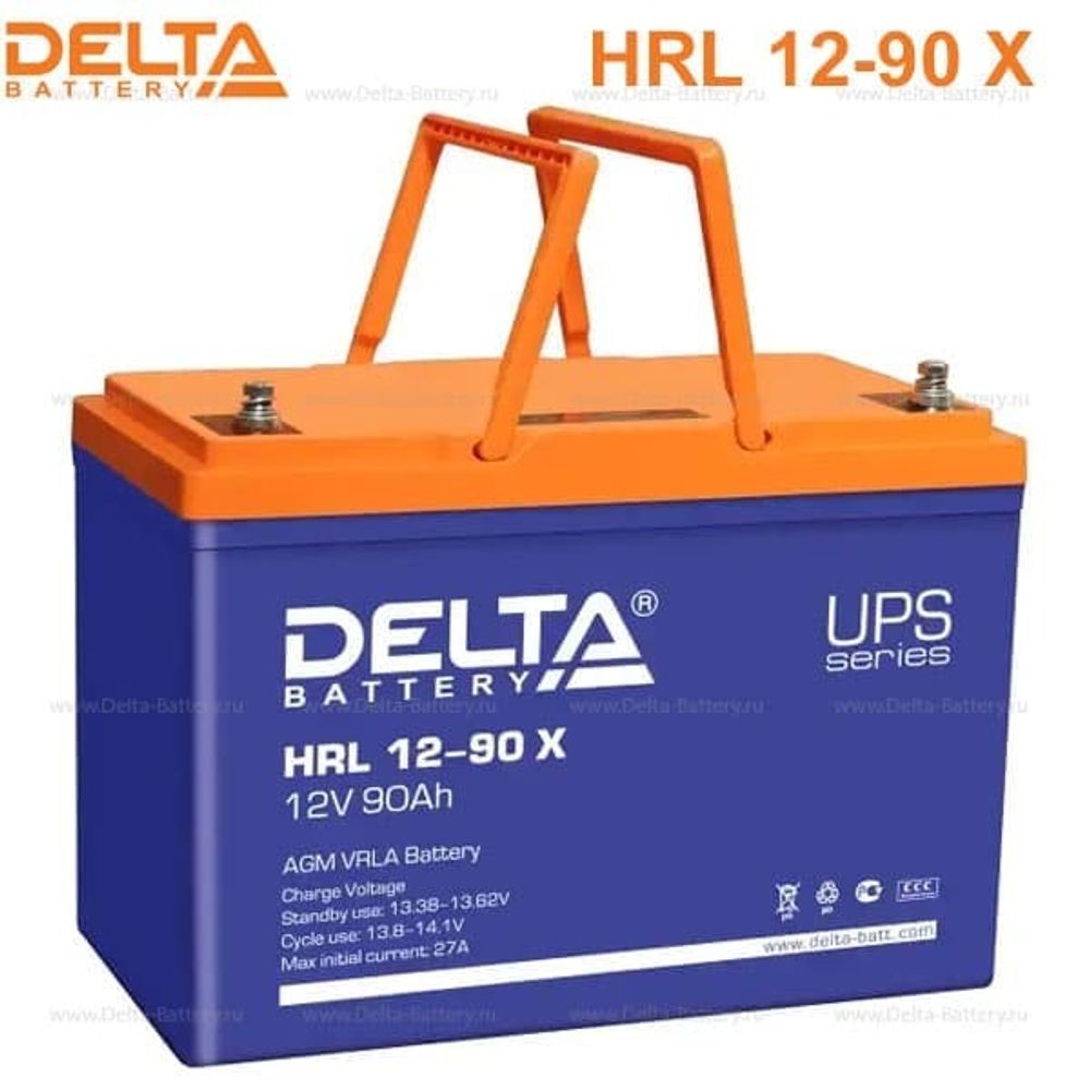 Аккумуляторная батарея Delta HRL 12-90 X (12V / 90Ah)