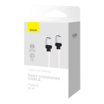 USB-C - Lightning Кабель Baseus CoolPlay Charging+Data 20W 1m - White