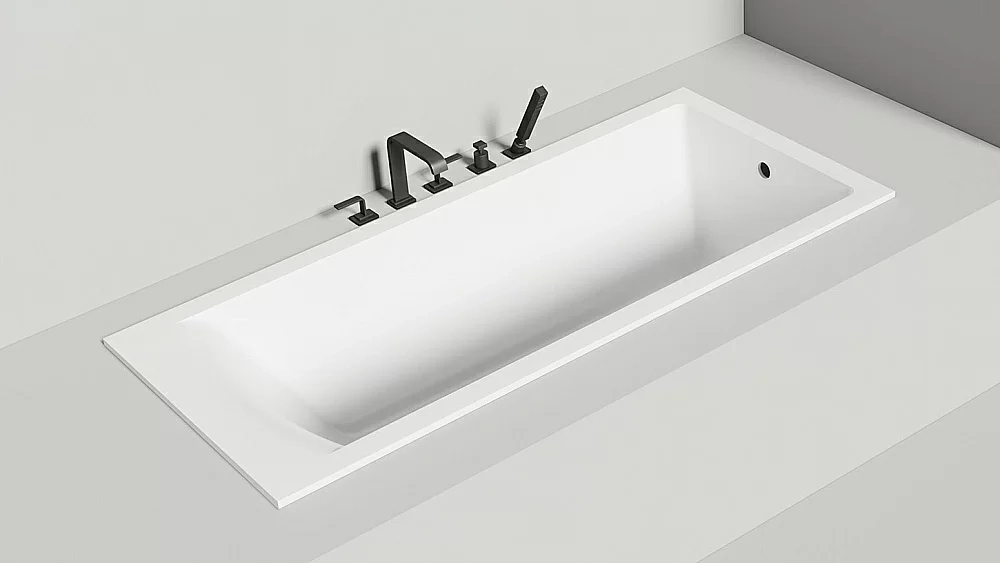 Ванна Salini Cascata S-Stone 170x75 104123M белая матовая