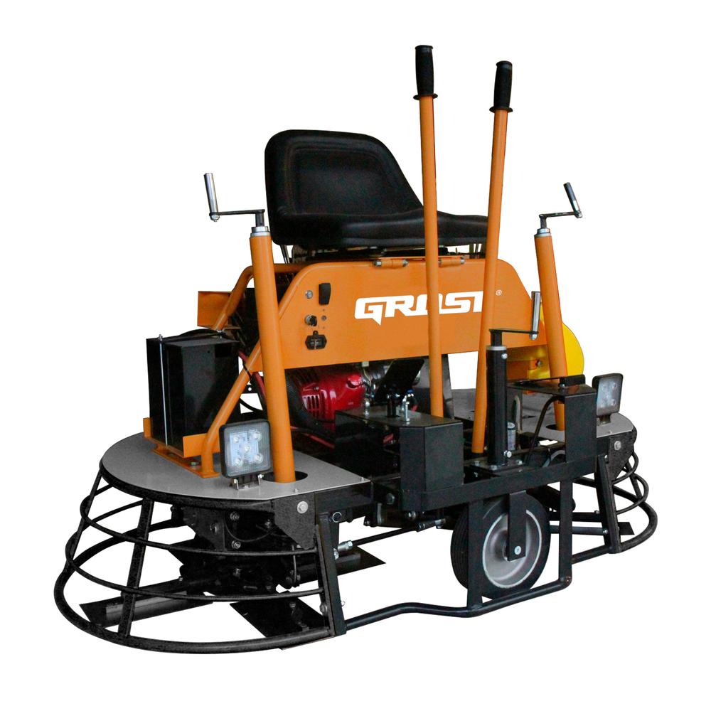 GROST ZMD-750C - затирочная машина двухроторная по бетону - [2х770 мм / Honda GX390]