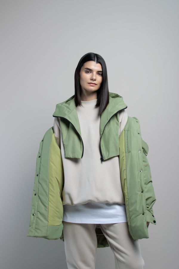 Капюшон-манишка AH001 фисташковый - фото 1