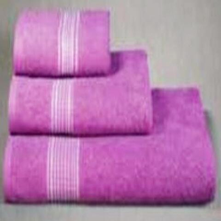 Набор из 3-х полотенец махровых "П37. КОСИЧКА СИРЕНЕВЫЙ", 100% хлопок, Россия.