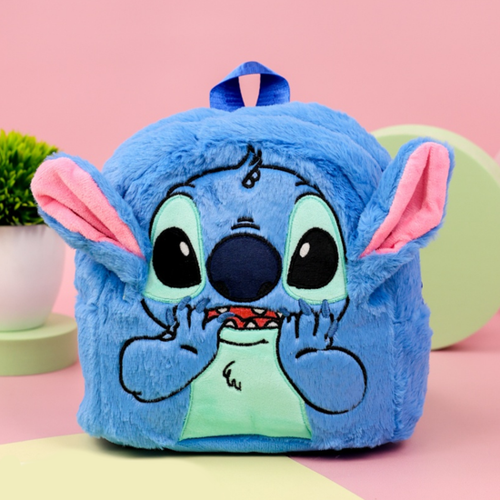 Рюкзак Удивленный Глазастик Стич, синий