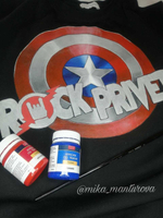 Краска по ткани и обуви, одежды акриловая «Красная»