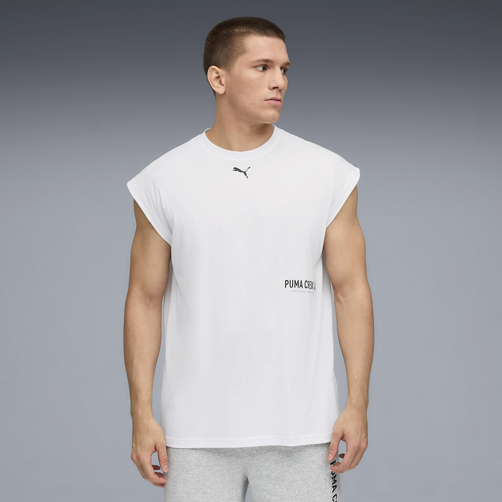 Мужская майка PUMA M GRAPHIC CUTOFF TANK