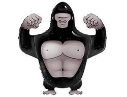 Шар (29"/69 см) Фигура Горилла, 1 шт. в уп