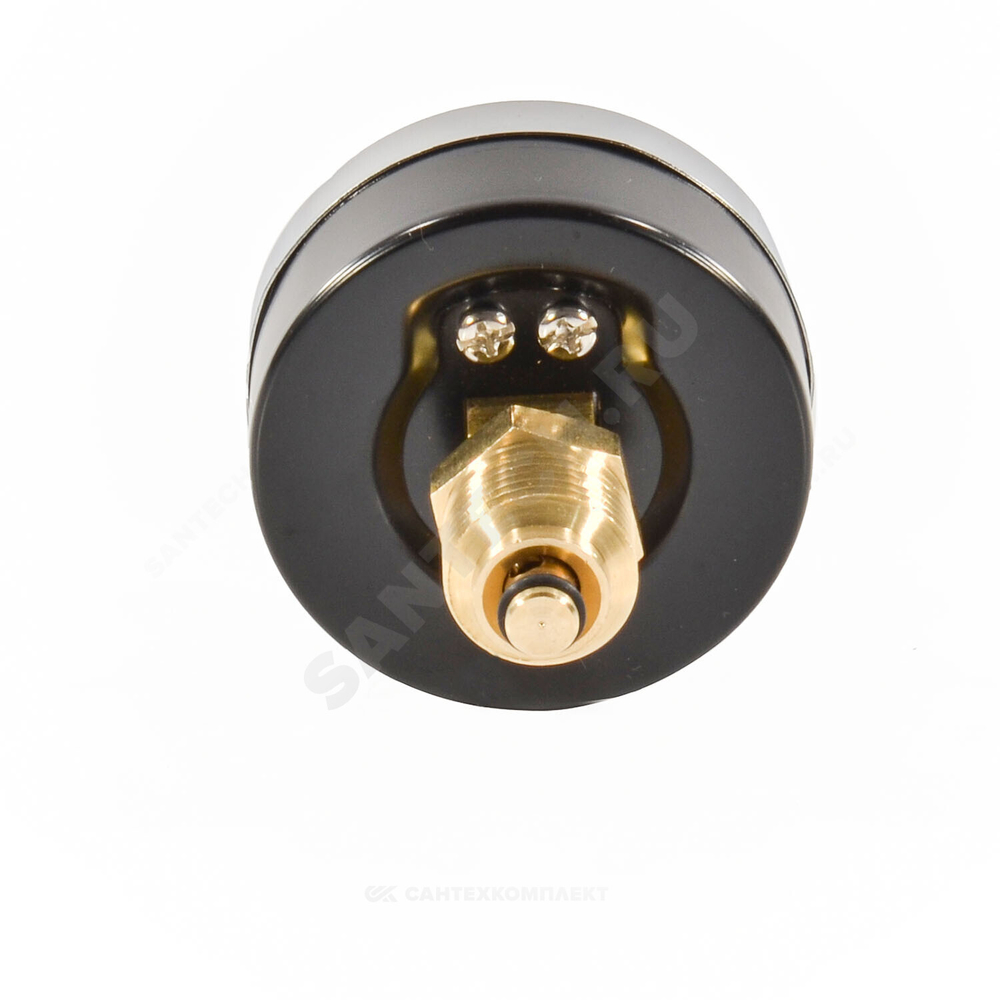 Термоманометр МД04 осевой Дк80 0-1,6 МПа G1/4" 120С с переходником на G1/2" ЭКОМЕРА МД04-80-G-1,6МПа-120-ОИ
