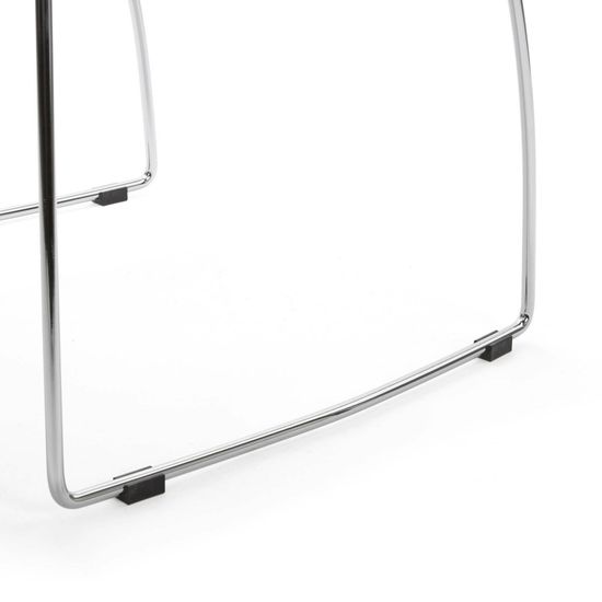 Стул Cafeteria ножки металл, сиденье белый пластик