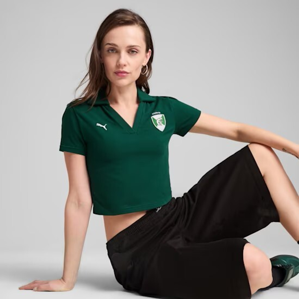 PUMA X HARRY POTTER ФУТБОЛКА-ПОЛО С ПРИНТОМ, ЗЕЛЕНЫЙ