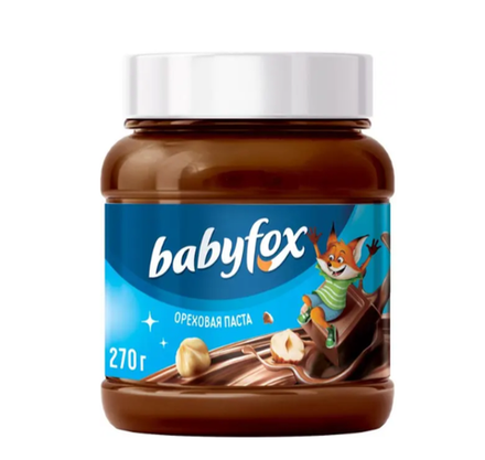 «BabyFox», паста шоколадно-ореховая, 270 г