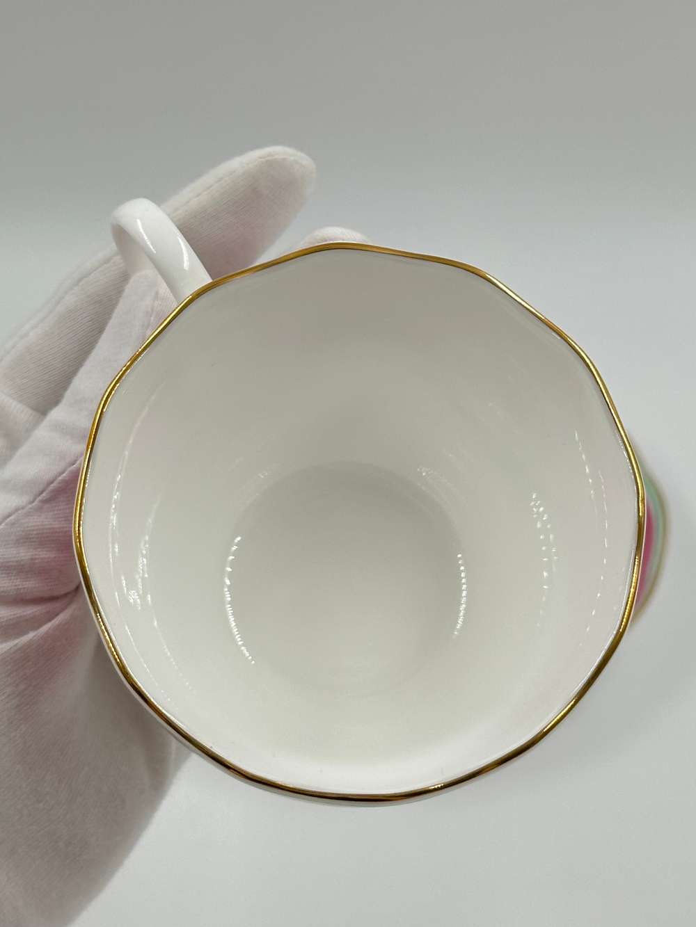 Чайная пара с розовой каймой Givenchy by Yamaka