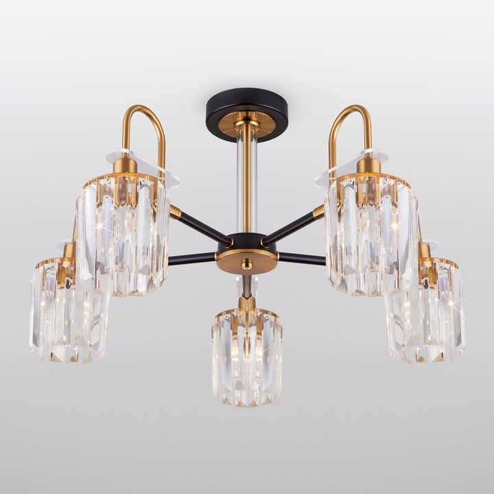 Потолочная люстра Eurosvet Tenia 70090/5 черный