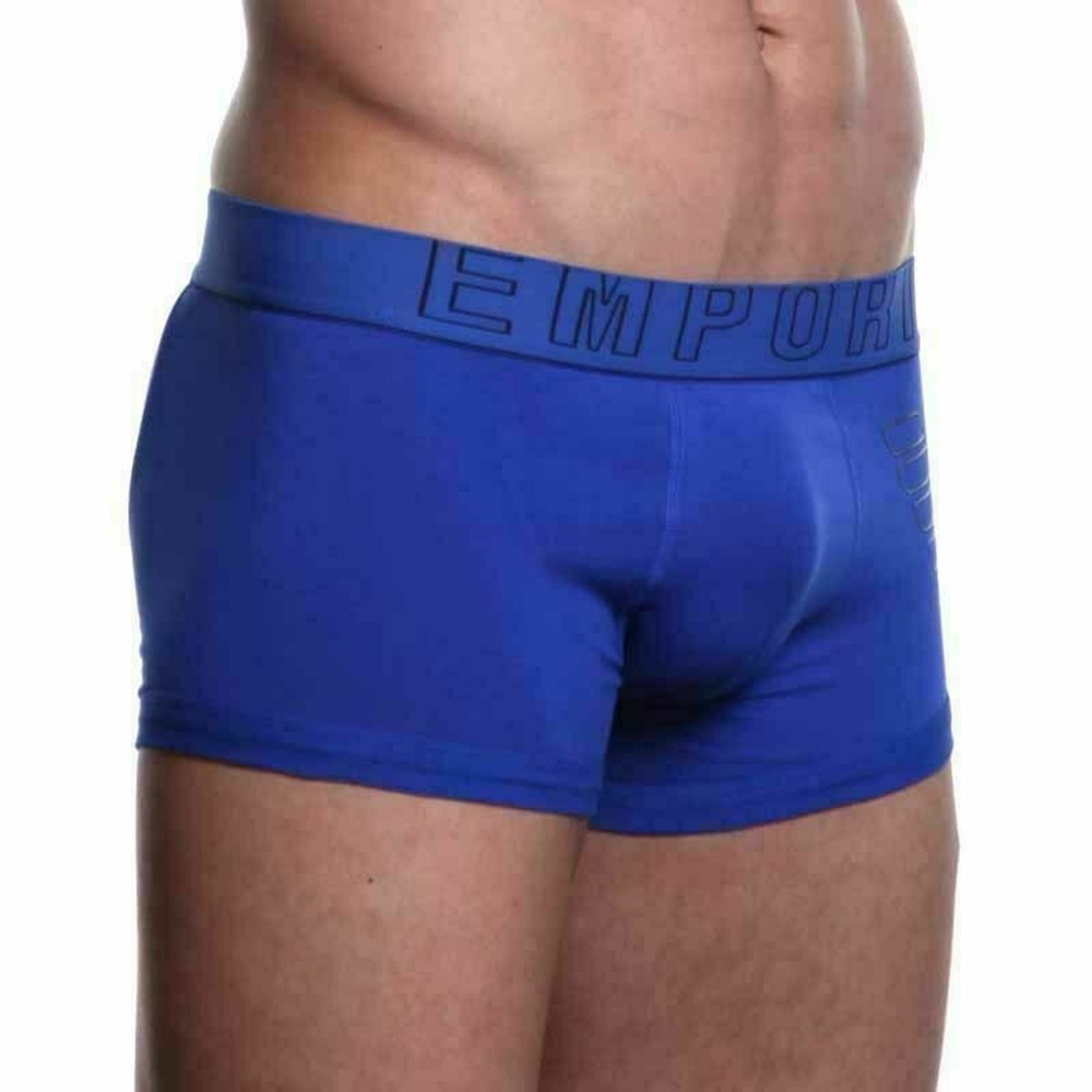 Мужские трусы боксеры синие Emporio Armani Eagle Blue Boxer