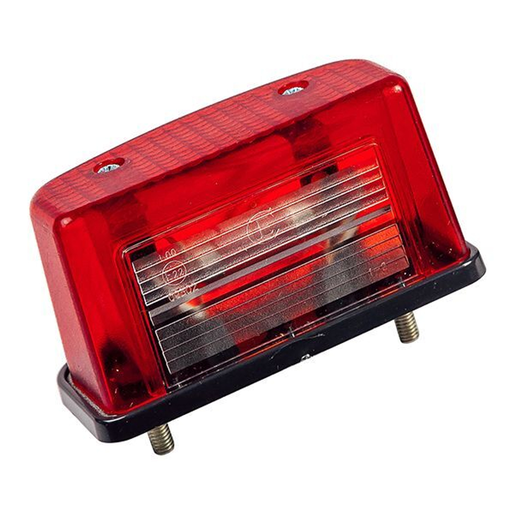 Подсветка номера грузовая красная Еврофура прямоугольная под лампу