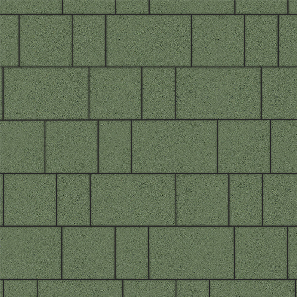 Тротуарная плитка СТАРЫЙ ГОРОД - Стандарт Зеленый, комплект из 3 видов плит