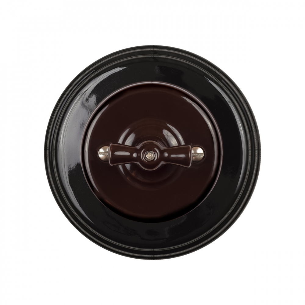 Рамка 1 постовая, керамика, цвет черный BF2-610-03