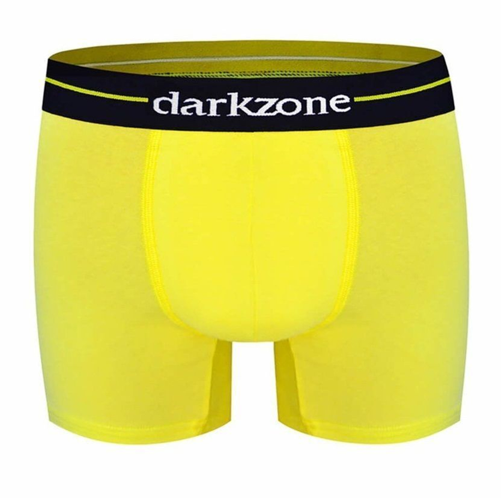Ярко-желтые хлопковые трусы-боксеры (Размер: M) (Цвет: желтый)