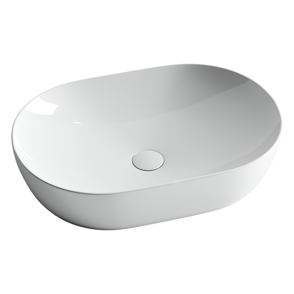Умывальник чаша накладная овальная Element 600x415x135мм