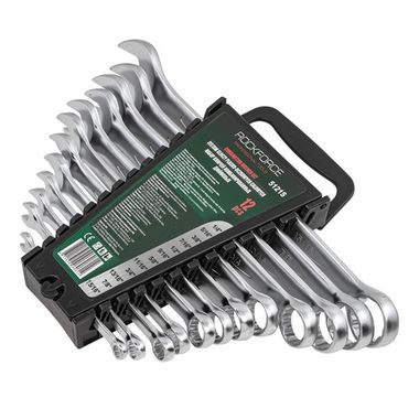 Набор ключей комбинированных дюймовых 12пр.(1/4,5/16,3/8,7/16,1/2,9/16,5/8,11/16,3/4,13/16,7/8,15/16мм) на пластиковом держателе RockForce##Rock FORCE RF-5121S