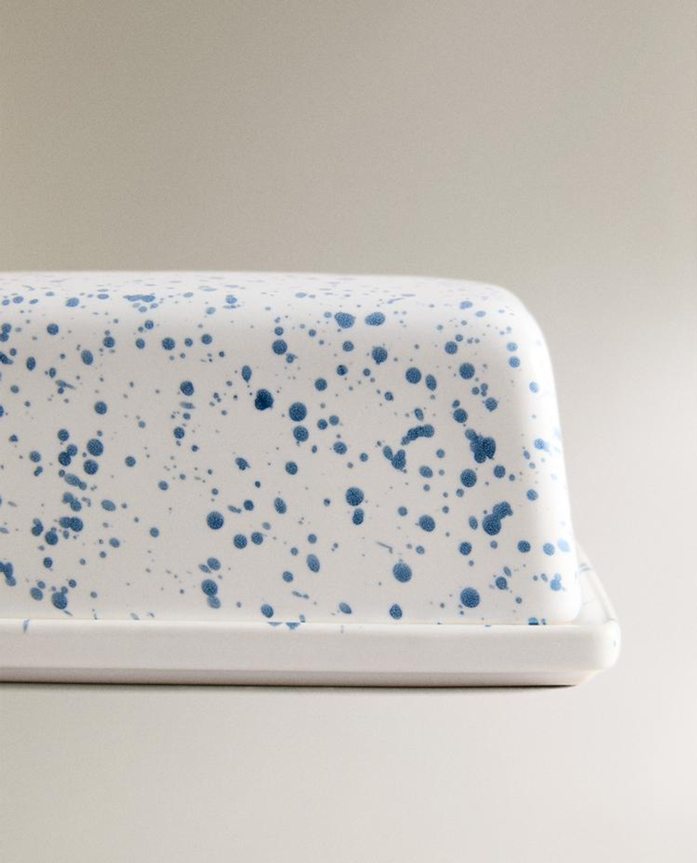 ZARA HOME МАСЛЕНКА С КОНТРАСТНЫМ УЗОРОМ, СИНИЙ