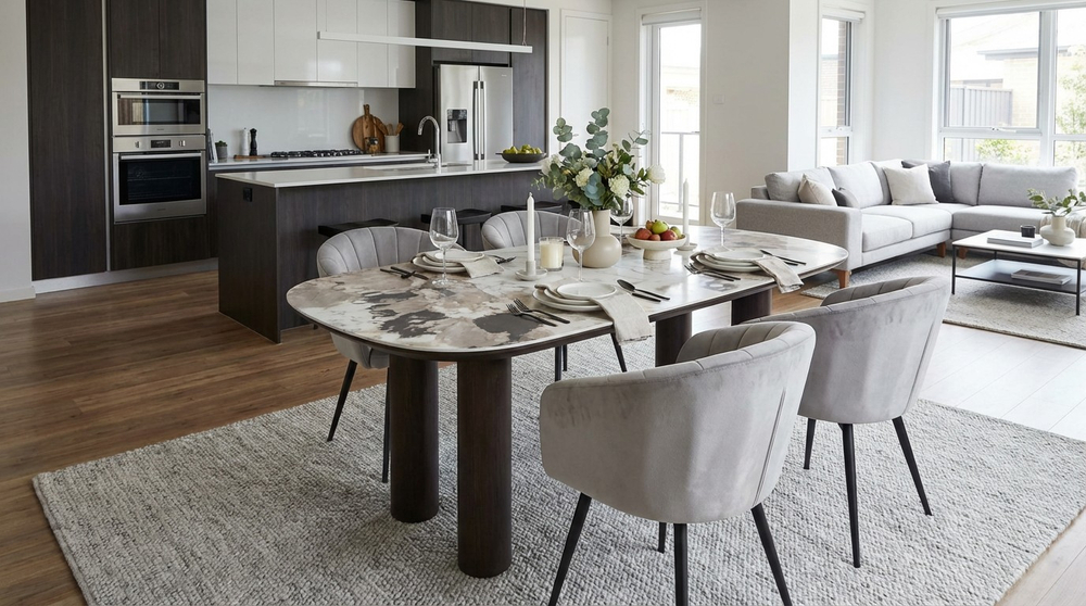 Стол М-City DISAUR Пино (Pino) 210 Ca035, керамика, Темный Орех