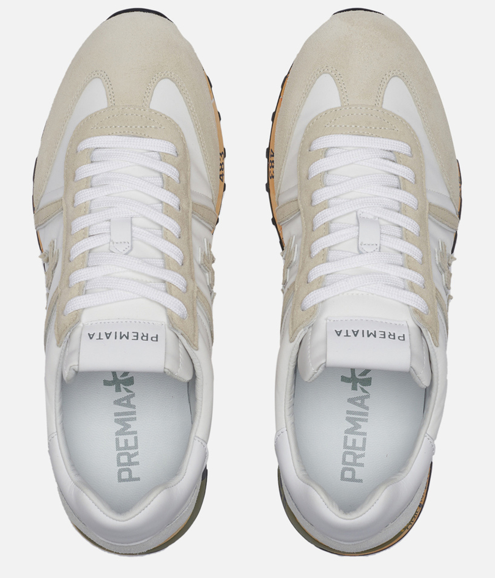 Premiata Lucy 5153 Белые с бежевым